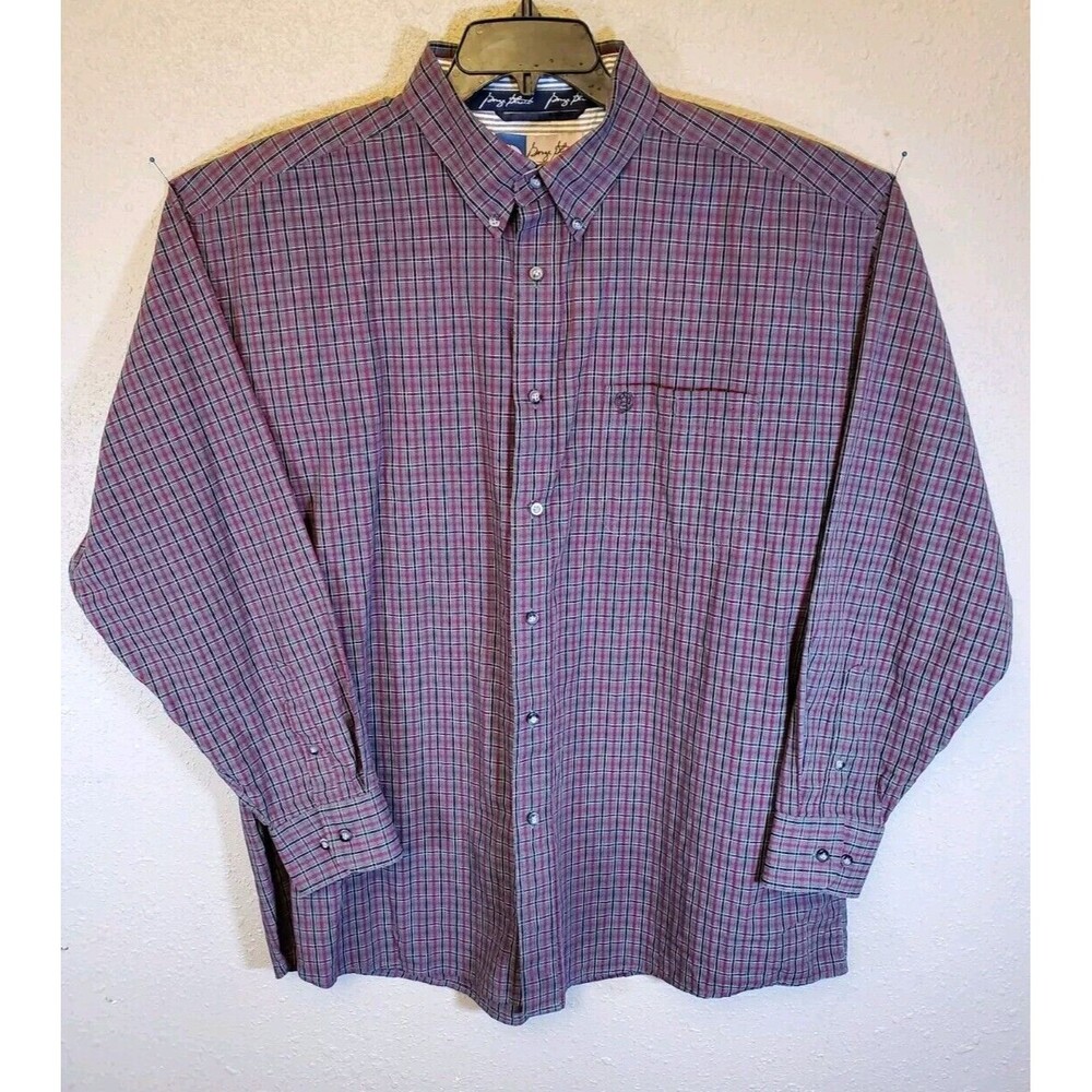 George Strait Cowboy Cut Collection By Wrangler Men's Western Dress Shirt...